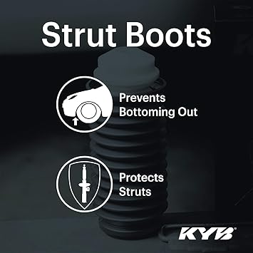 KYB SB117 Strut Boot Kit with Bumper | Protects Shaft & Seal | Upper Position