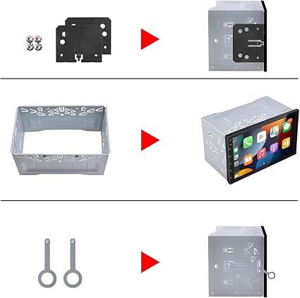 Universal Double DIN Car Stereo Fitting Cage Kit for VW, Audi, Renault, Volvo