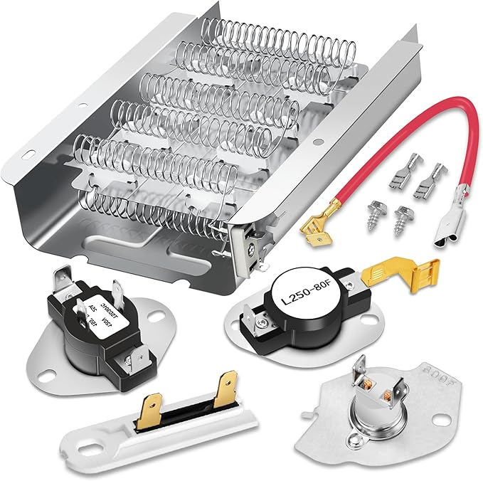 279838 & W10724237 Dryer Heating Element Kit for Whirlpool Kenmore Maytag