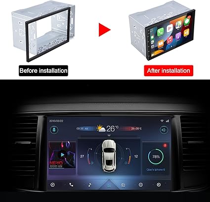 Universal Double DIN Car Stereo Fitting Cage Kit for VW, Audi, Renault, Volvo