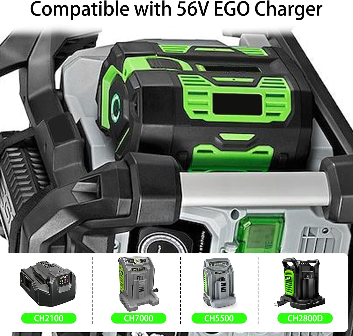 DTK 56V 5.3Ah Lithium-Ion Battery for EGO BA2800 BA4200 BA1400 Tools .