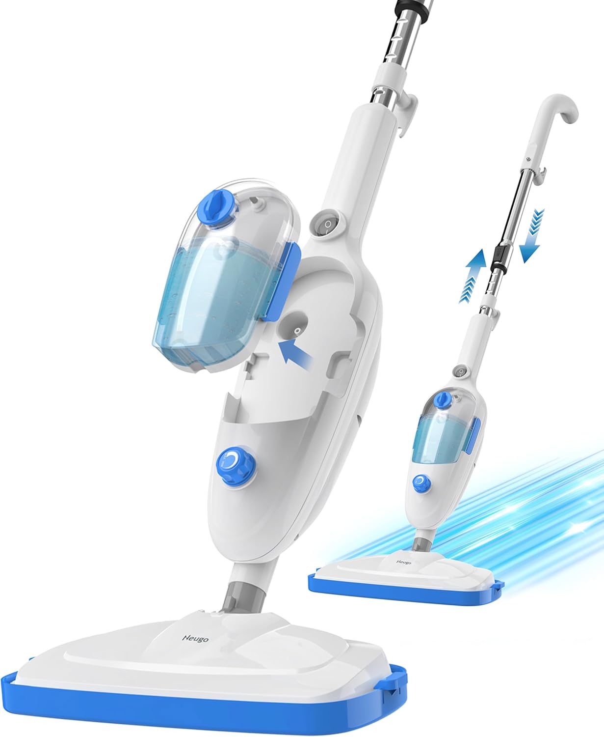 Neugo Steam Mop for Hardwood Floors, 1200W Cleaner for Tile, Laminate & Carpet