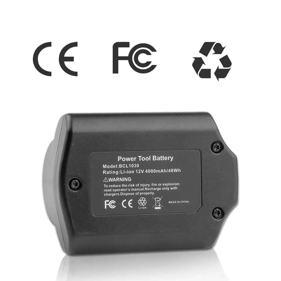 12V 4000mAh Li-ion Battery for Hitachi BCL1015 BCL1030 329369 331065