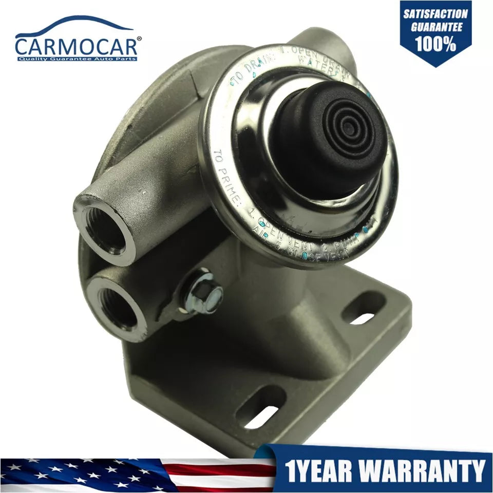 Diesel Fuel Filter Mounting Base Hand Priming Pump M16X1.5MM1-14Spin-On Mount