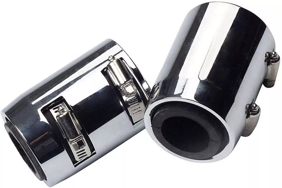 BLACKHORSE-RACING 24 Stainless Steel Flexible Radiator Coolant Hose Kit w/Caps