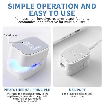 Hengulus Nail Fungus Treatment Light – Rechargeable Blue & Red Therapy Device