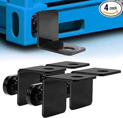 Fistihon 4 Pack Shipping Container Anchors | Side Twist Lock | Heavy Duty Steel