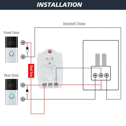 24V AC 40VA Plug-in Transformer – Compatible with Ring, Nest, Ecobee & More