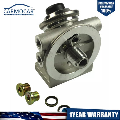 Diesel Fuel Filter Mounting Base Hand Priming Pump M16X1.5MM1-14Spin-On Mount